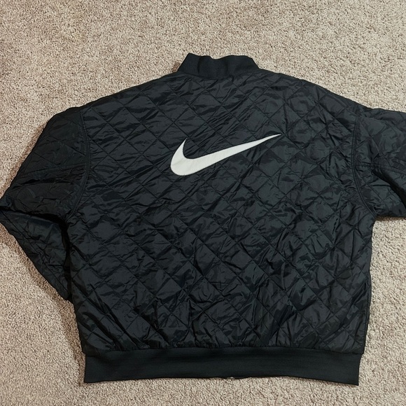 Nike Sportswear Women's Reversible Bomber Jacket Black XL - Picture 6 of 14